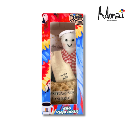 Adonai Tricolor Box  – Mini “Año Viejo” doll